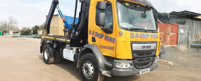 Skip Hire Stafford - Wagon and Drag on the Road